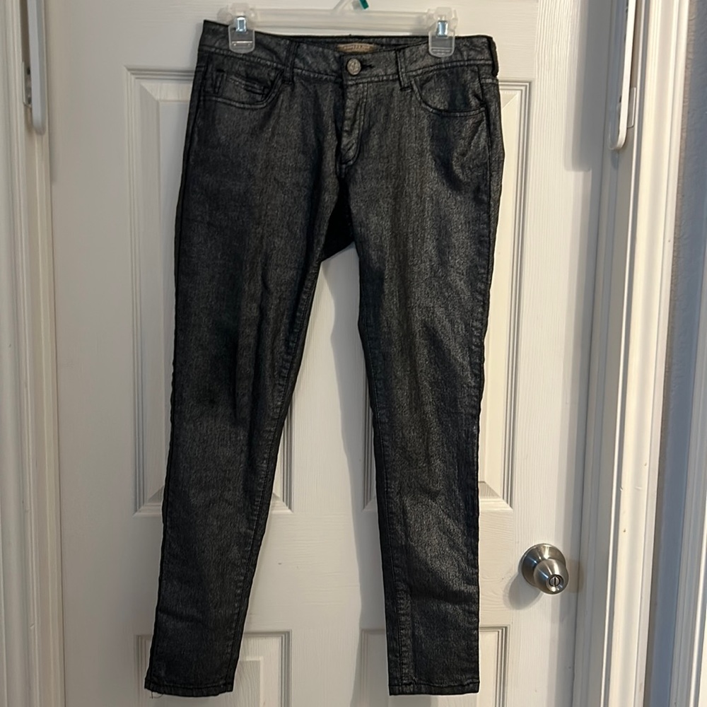 Romeo & Juliet‎ Couture Pants Size 28 Black Silver